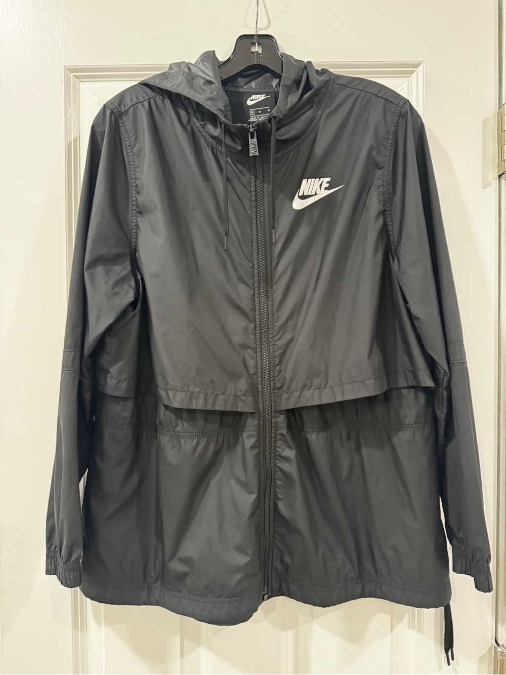 Nike Black Hooded Rain Jacket for Kids